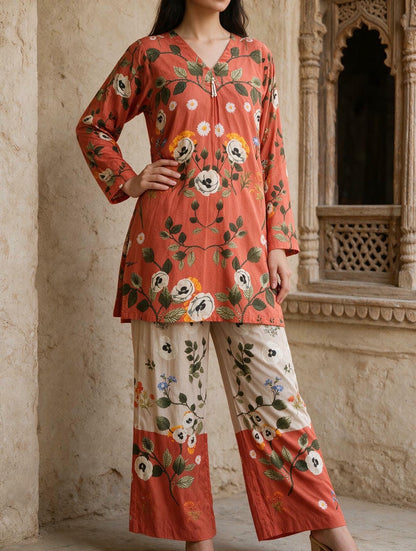 Gulnaar - 2 Piece Stitched Lawn Suit