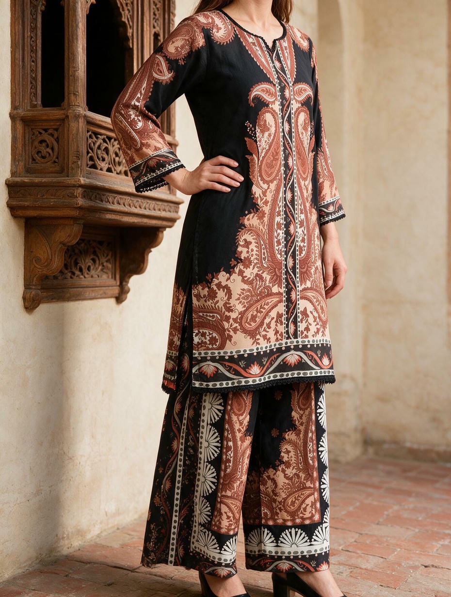 Taamba - 2 Piece Stitched Lawn Suit