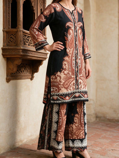 Taamba - 2 Piece Stitched Lawn Suit