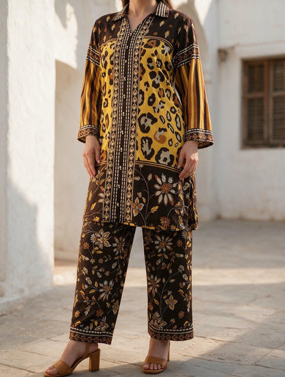 Sona - 2 Piece Stitched Lawn Suit