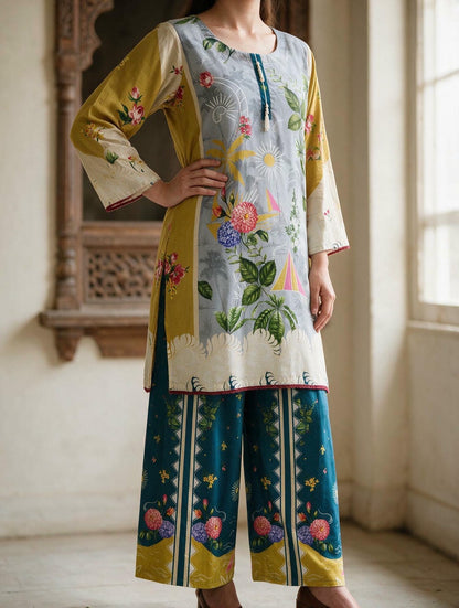 Safar - 2 Piece Stitched Lawn Suit