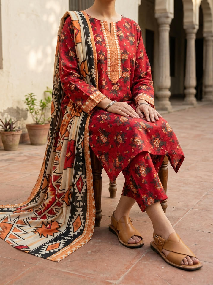 Kilim - 3 Piece Stitched Lawn Suit